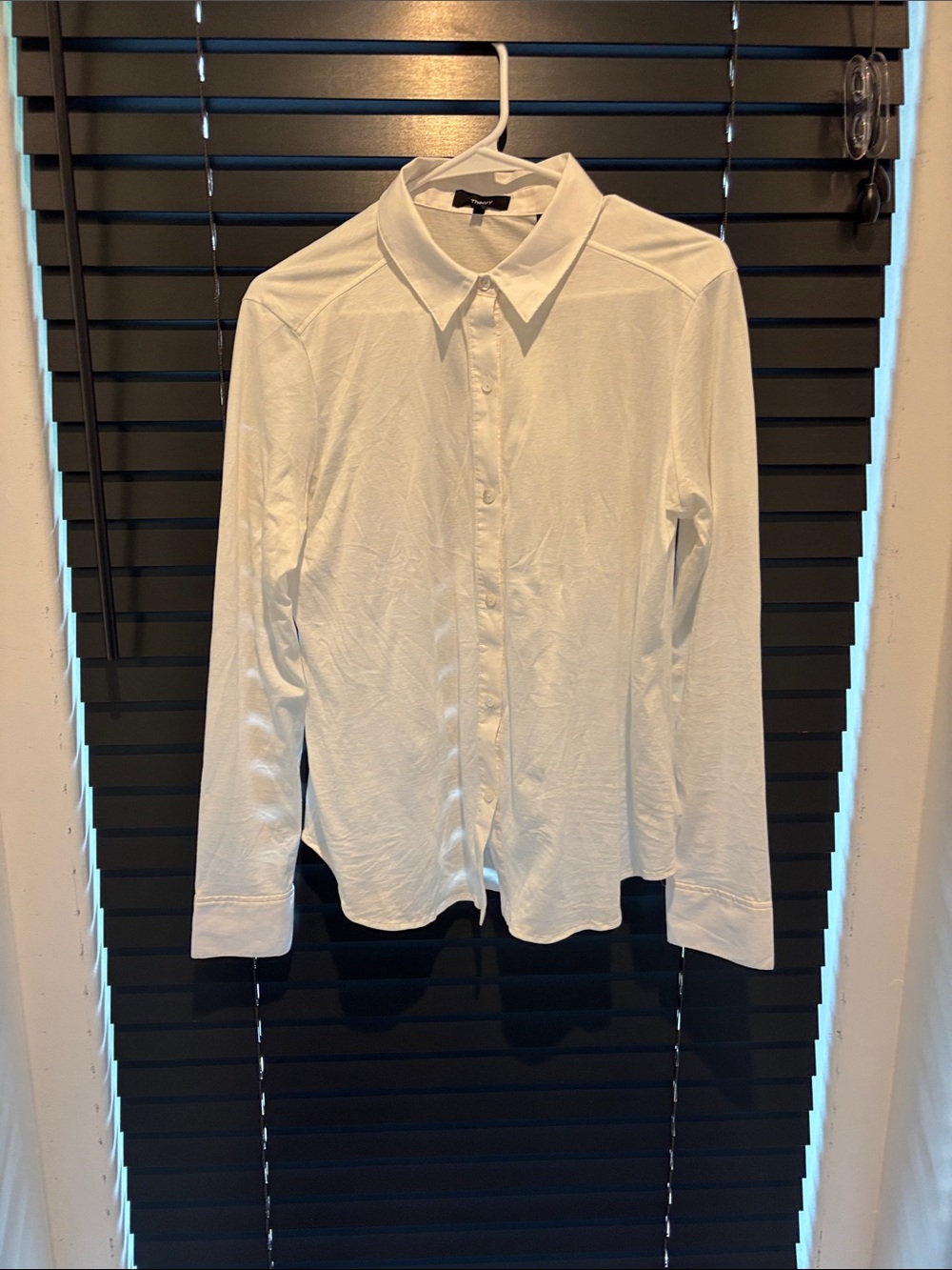 Theory White Apex Tee P - Classic Crew Tee